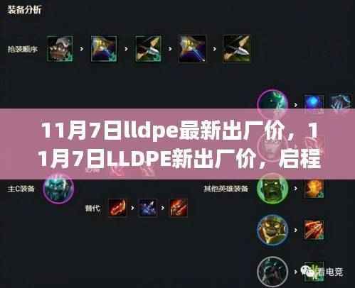 11月7日LLDPE最新出厂价,启程与自然的共舞之旅