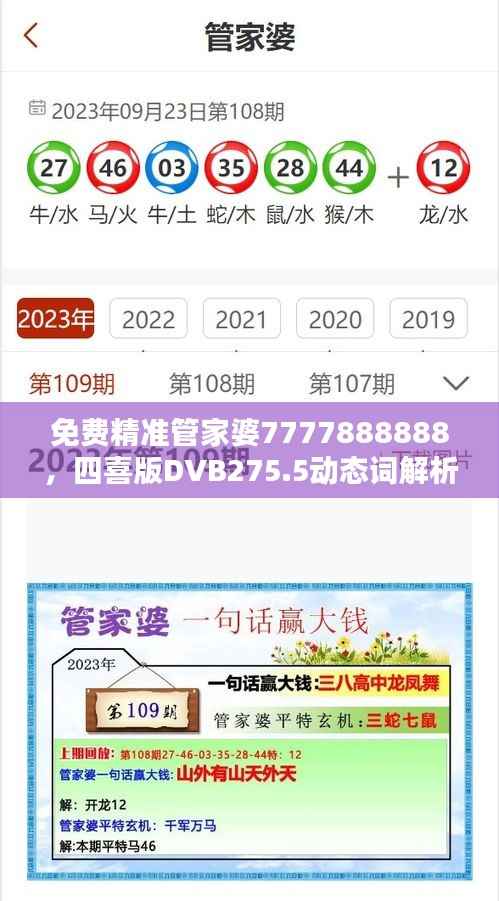 免费精准管家婆7777888888,四喜版DVB275.5动态词解析