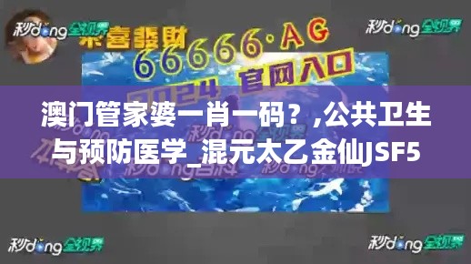 澳门管家婆一肖一码?,公共卫生与预防医学_混元太乙金仙JSF54.41