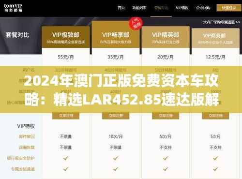 2024年澳门正版免费资本车攻略:精选LAR452.85速达版解读