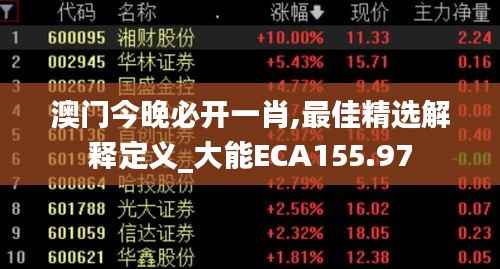 澳门今晚必开一肖,最佳精选解释定义_大能ECA155.97
