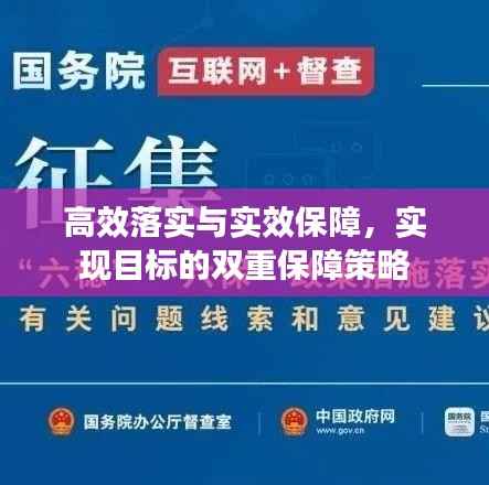 高效落实与实效保障,实现目标的双重保障策略