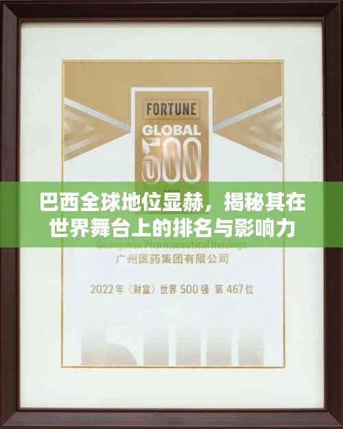 巴西全球地位显赫,揭秘其在世界舞台上的排名与影响力