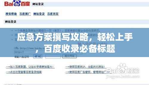 应急方案撰写攻略,轻松上手,百度收录必备标题