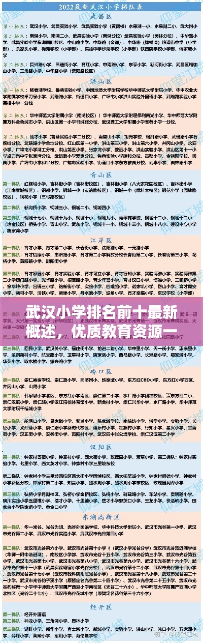 武汉小学排名前十最新概述,优质教育资源一网打尽!