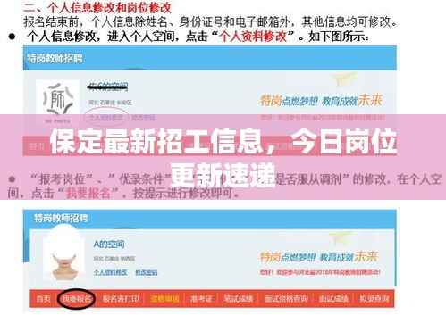 保定最新招工信息,今日岗位更新速递